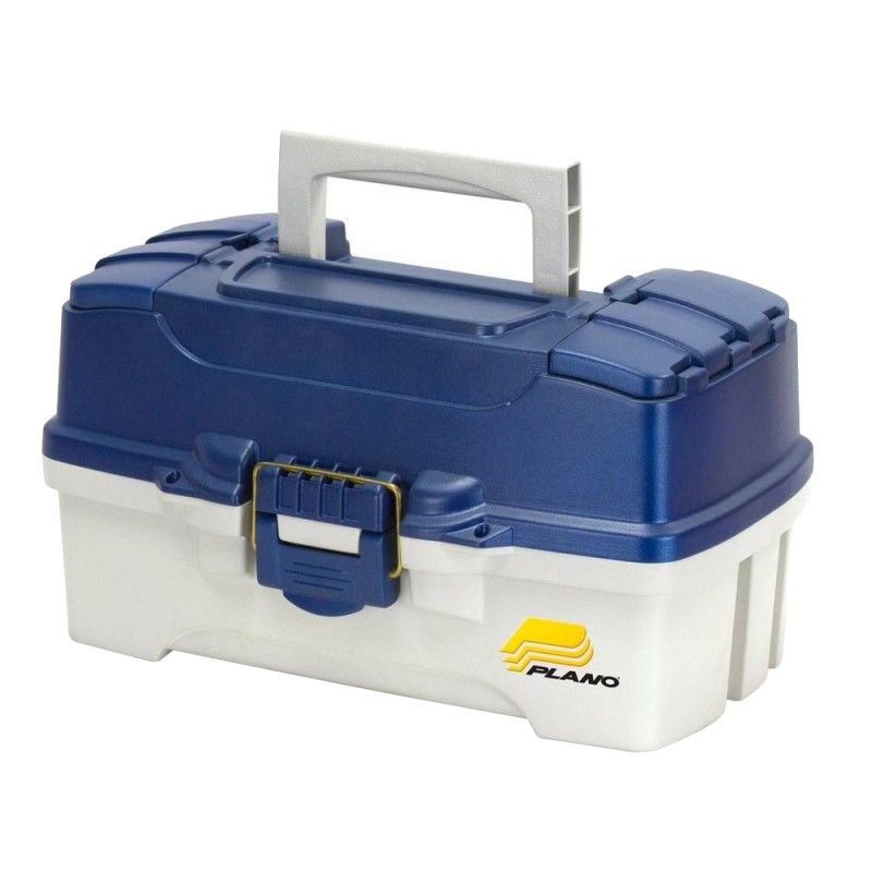 Cassetta Plano Two Tray Tackle Box Blue/White