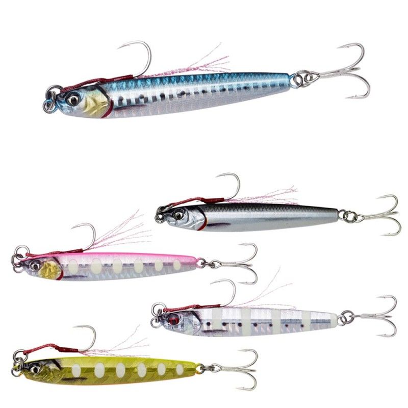 SAVAGE GEAR SLIM MINNOW JIG 15GR 6.8MM Blue Pink Zebra – - Tienda de Pesca Online