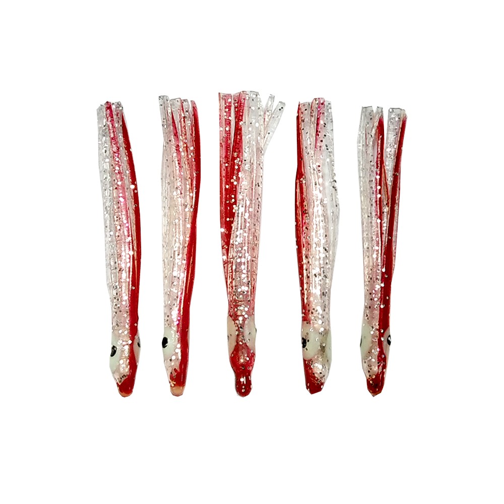 Octopus Softline Polipetti 5cm 5pz Esche Artificiali da Traina in Silicone NEW - Foto 22 di 22