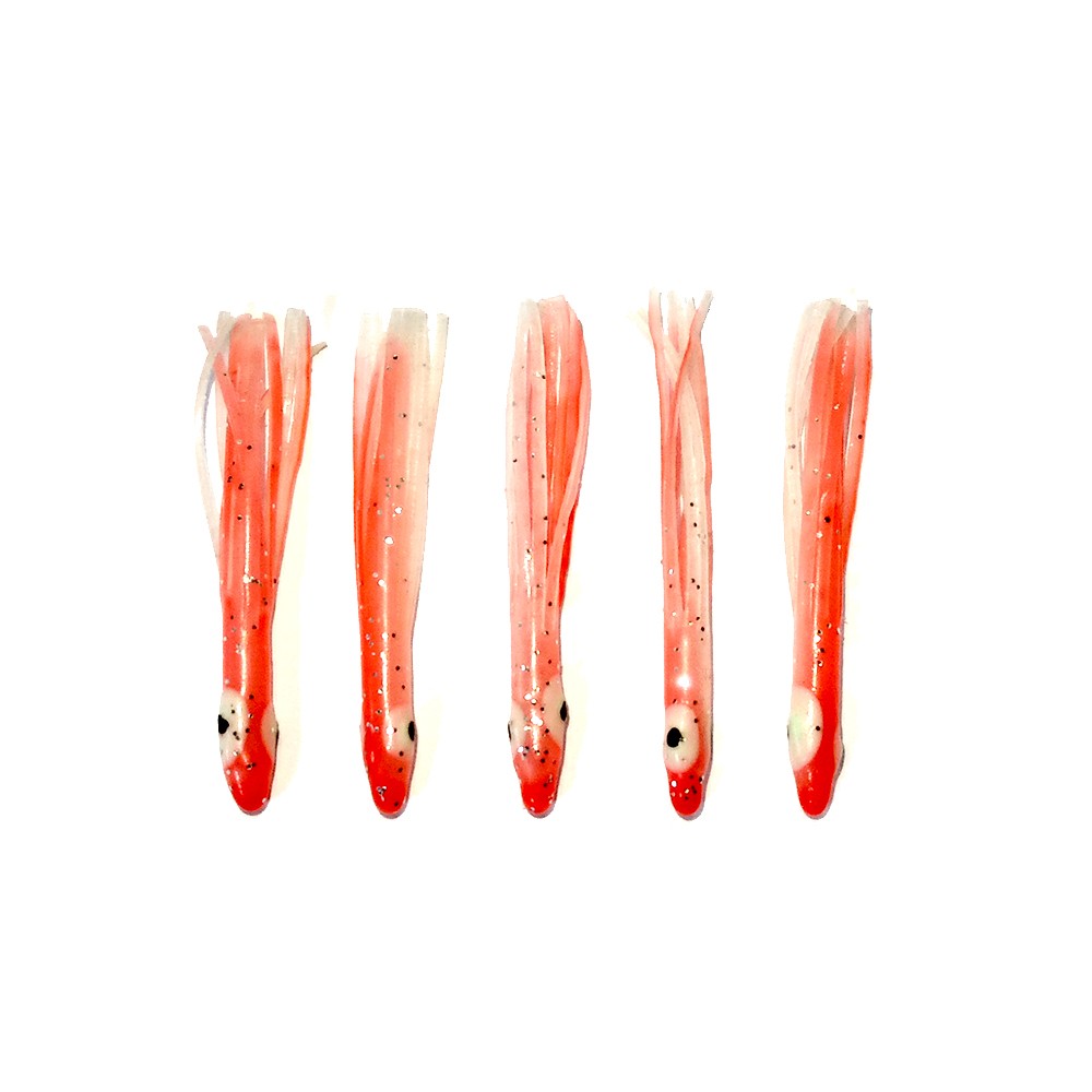 Octopus Softline Polipetti 5cm 5pz Esche Artificiali da Traina in Silicone NEW - Foto 17 di 22