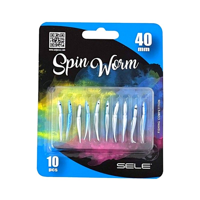 Artificiale Sele Spin Worm Coda di Rondine