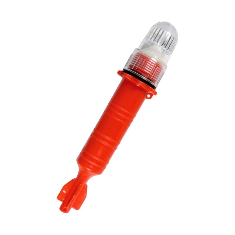 Lampada di Segnalazione Per Reti 2 Batterie Bianco Rossa