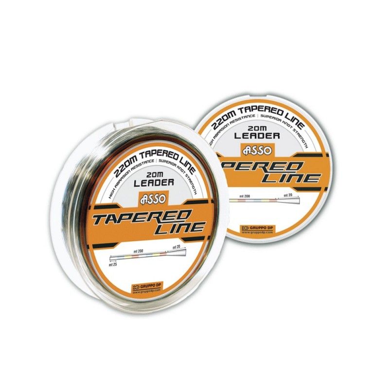 Asso Tapered Line Shock Leader Conico Multicolor 220mt