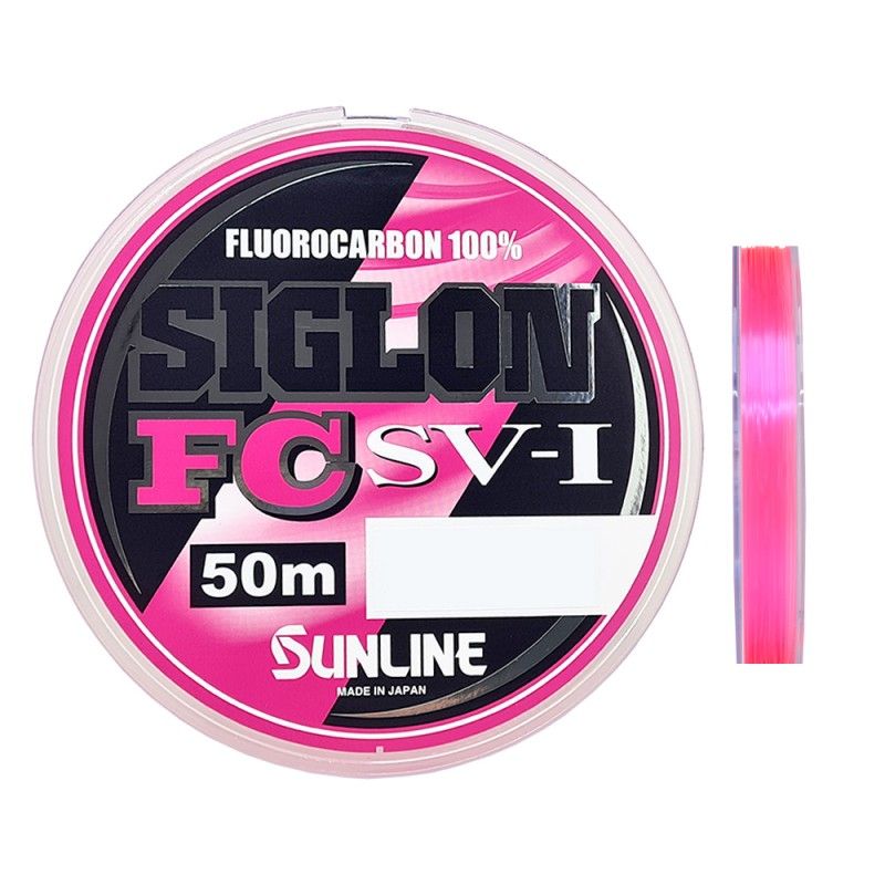 Sunline Siglon FC SV-1 50mt Fluorocarbon Invisible Pink 🛒Bazar Pesca